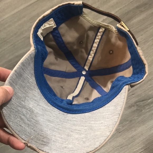 American Eagle Outfitters Khaki Embroidered Factory Distressed Fashion Cap - Picture 8 of 9